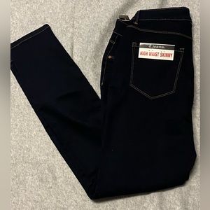 Womens High Waist  Skinny Stretch Jeans Size 10